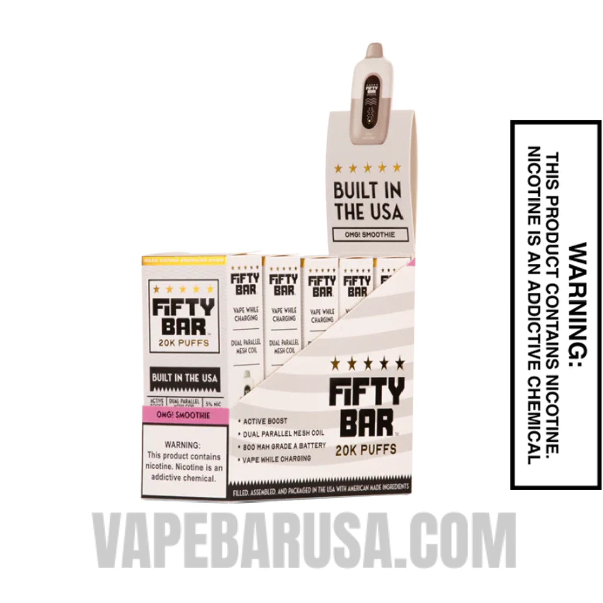 OMG! Smoothie Fifty Bar 20k Disposable Vape With Bundle Pack