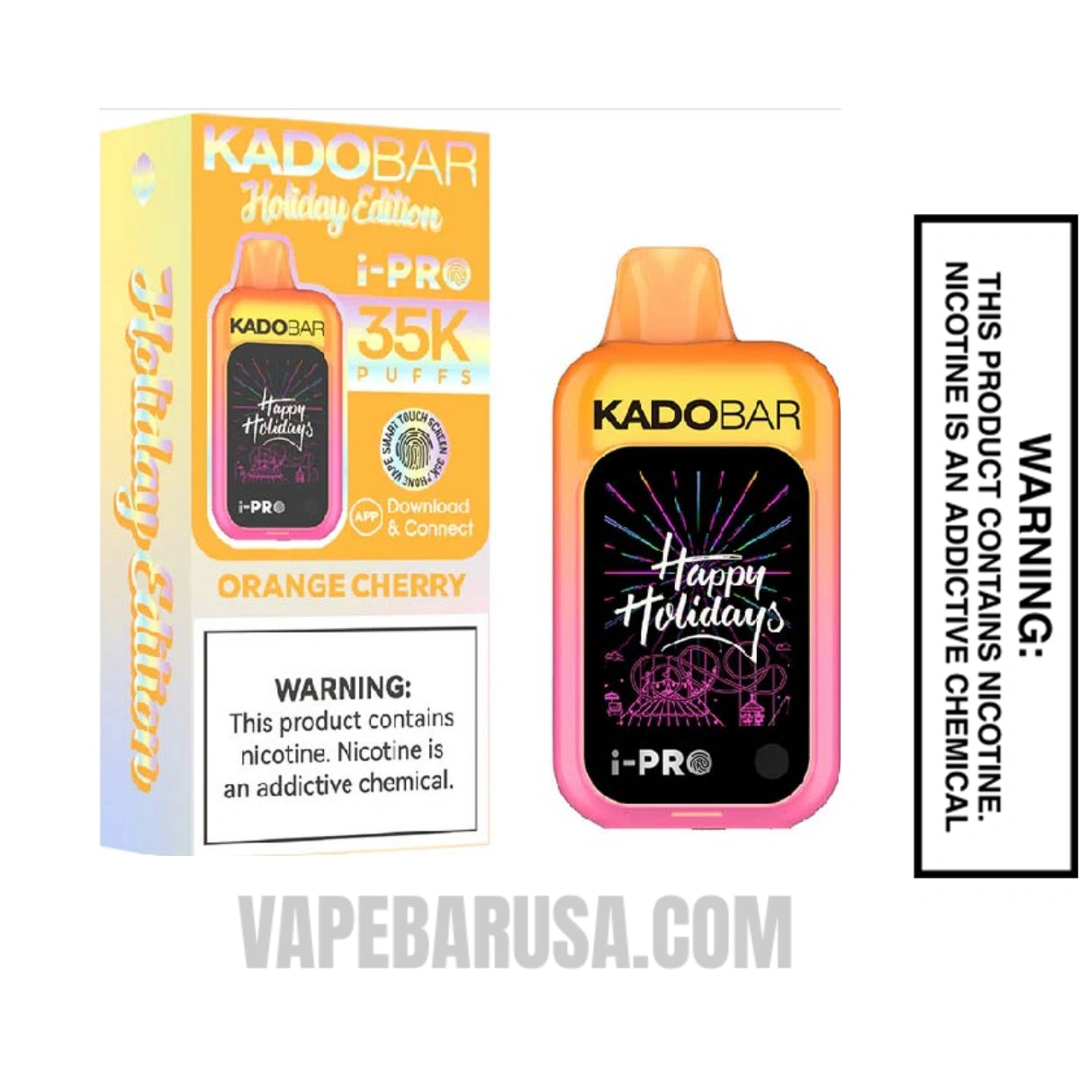 Orange Cherry Kado Bar I-PRO 35K Disposable Vape With Package Box