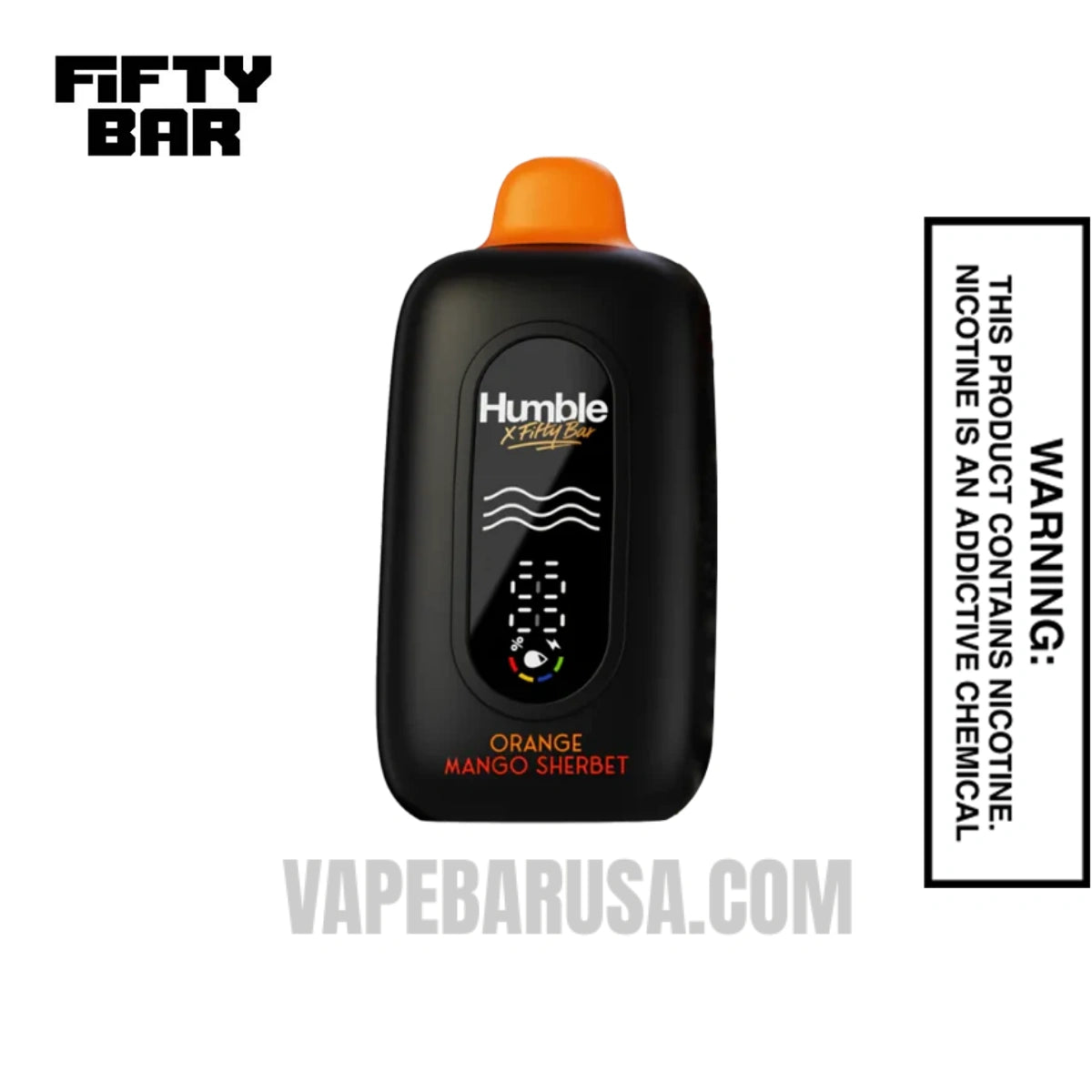 Orange Mango Sherbet Humble X Fifty Bar 20K Disposable Vape