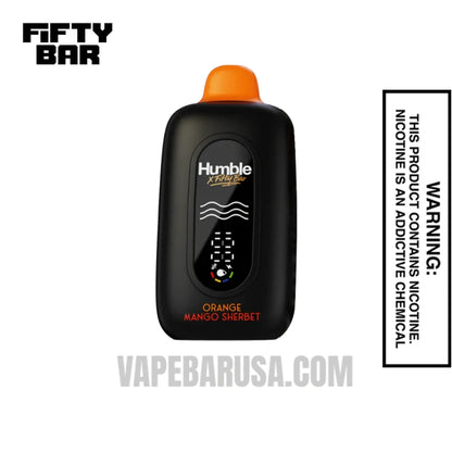 Orange Mango Sherbet Humble X Fifty Bar 20K Disposable Vape