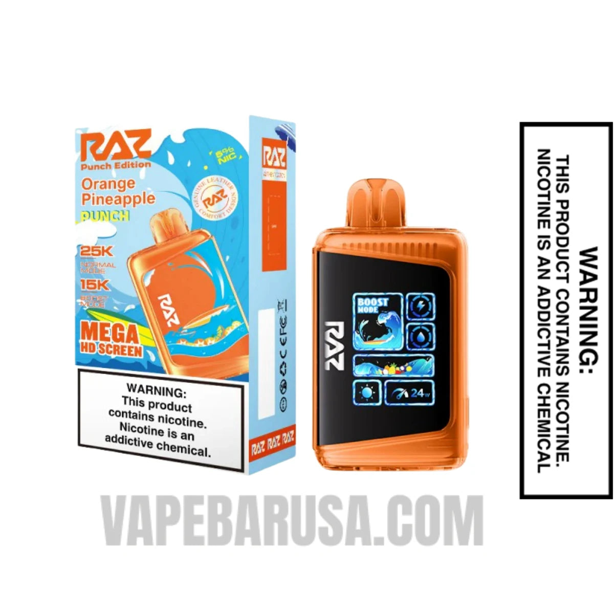 Orange Pineapple Punch RAZ LTX 25000 Disposable Vape with Package Box