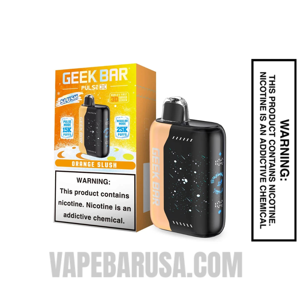 Orange Slush Geek Bar Pulse X Disposable Vape with Package Box 