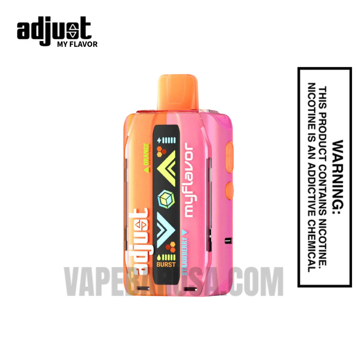 Orange Strawberry Adjust MyFlavor 40K Disposable Vape