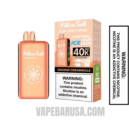 Orange Creamsicle Pillow Talk IC40000 Disposable Vape With Package Box