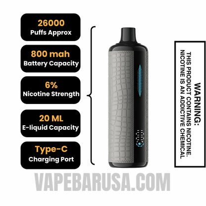 Paan Rose Lost Mary x Urban Tale E Hookah Disposable Vape Specifications
