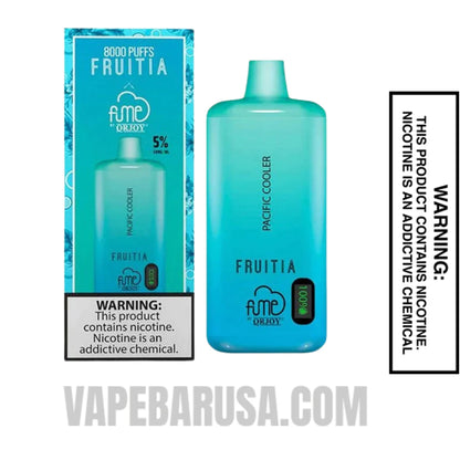 Pacific Cooler Fruitia X Fume Disposable Vape 8000 Puffs With Package Box