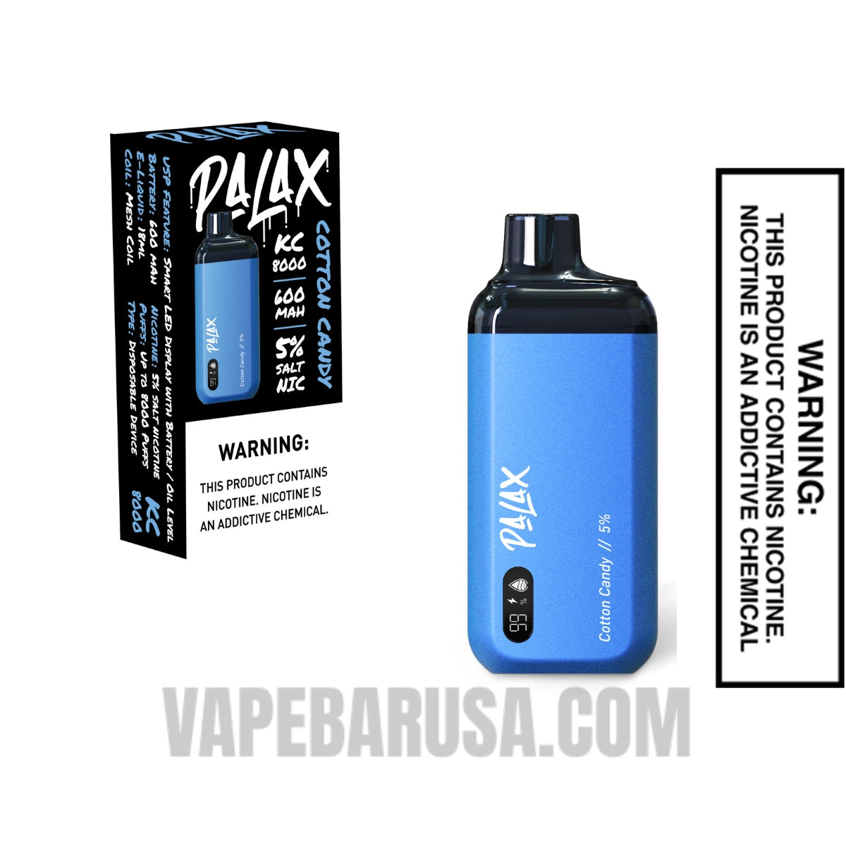 Palax Cotton Candy KC8000 Disposable Vape With Package Box
