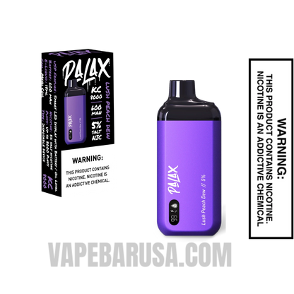 Palax Lush Peach Dew KC8000 Disposable Vape With Package Box