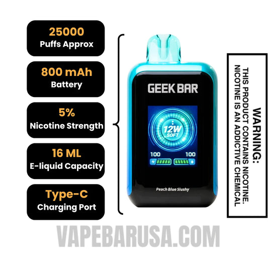 Peach Blue Slushy Geek Bar Skyview Disposable Vape