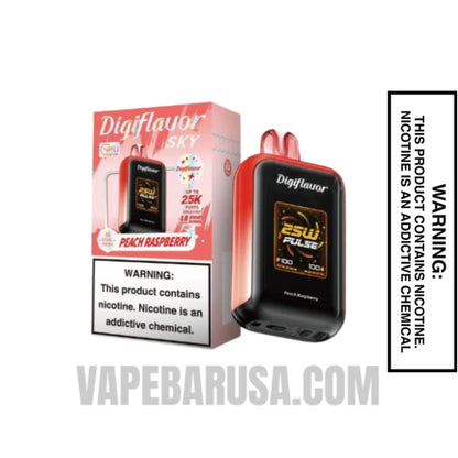 Peach Raspberry Digiflavor Sky 25K Vape With Package Box