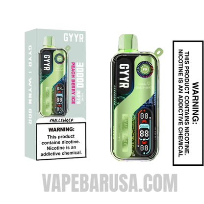 Peach Berry Ice GYYR X Wynn Bar Challenger 30K Vape with Package Box