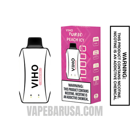 Peach Icy VIHO Turbo Vape 10000 Puffs With Package Box