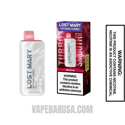 Peach+ Lost Mary MT15000 Turbo Disposable Vape With Package Box