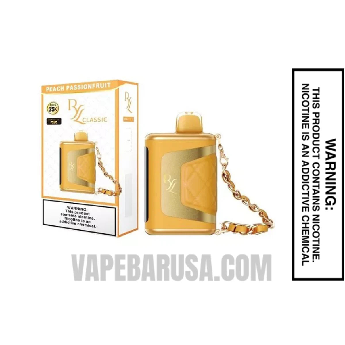 Peach Passionfruit RAZ RYL Disposable Vape With Package Box