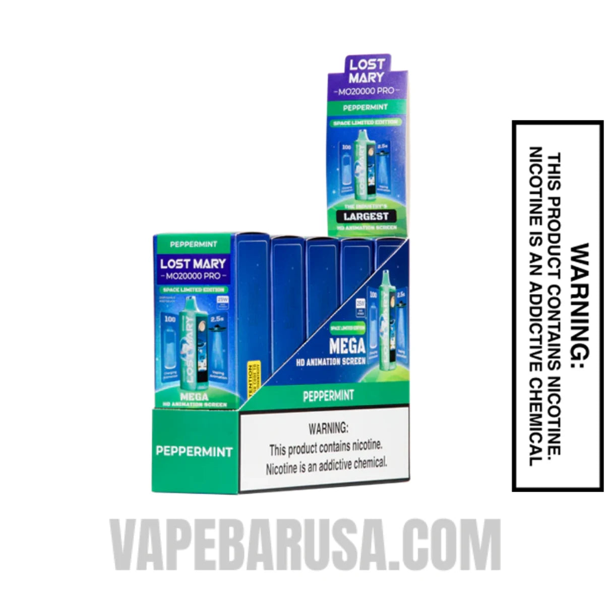 Peppermint Lost Mary MO20000 Disposable Vape With Bundle Pack