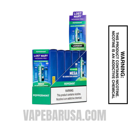 Peppermint Lost Mary MO20000 Disposable Vape With Bundle Pack