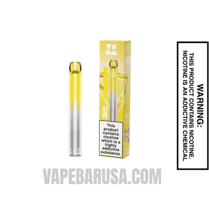 Pina Colada Voom Mesh 3000 Puffs Disposable Vape With Package Box