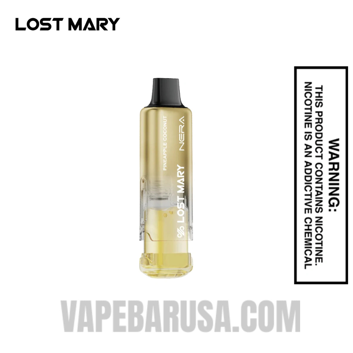 Pineapple Coconut Lost Mary Nera Fullview 70K Disposable Vape Pod