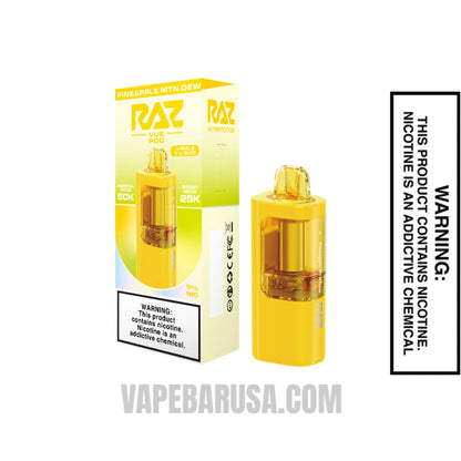 Pineapple MTN Dew RAZ VUE 50K Disposable Pod With Package Box