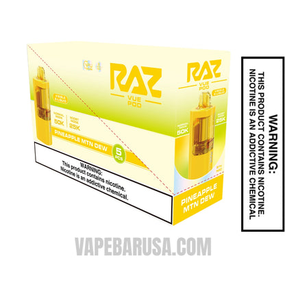 Pineapple MTN Dew RAZ VUE 50K Disposable Pod With Bundle Box