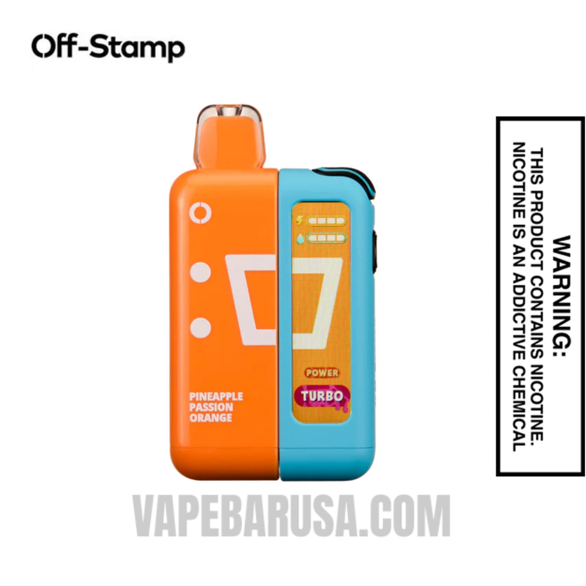 Pineapple Passion Orange Off Stamp X Cube 25K Disposable Vape Kit