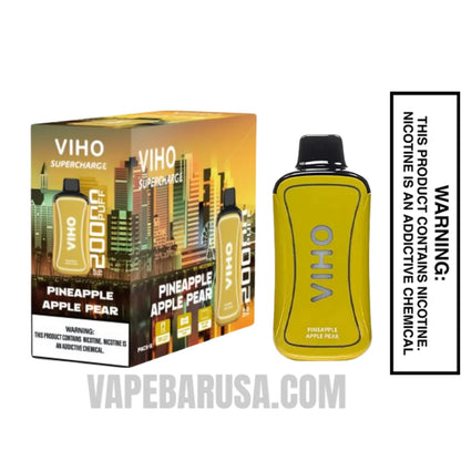 Pineapple Apple Pear VIHO Supercharge 20000 Puffs Vape With Bundle Pack