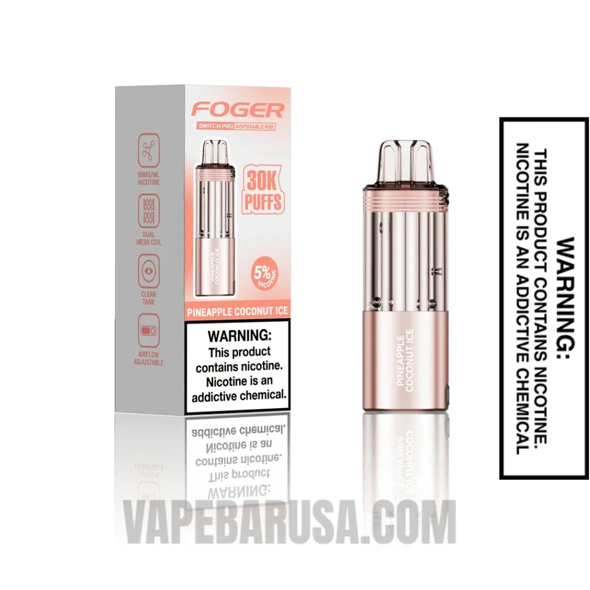 Pineapple Coconut Ice Foger Switch Pro Disposable Vape with Package Box
