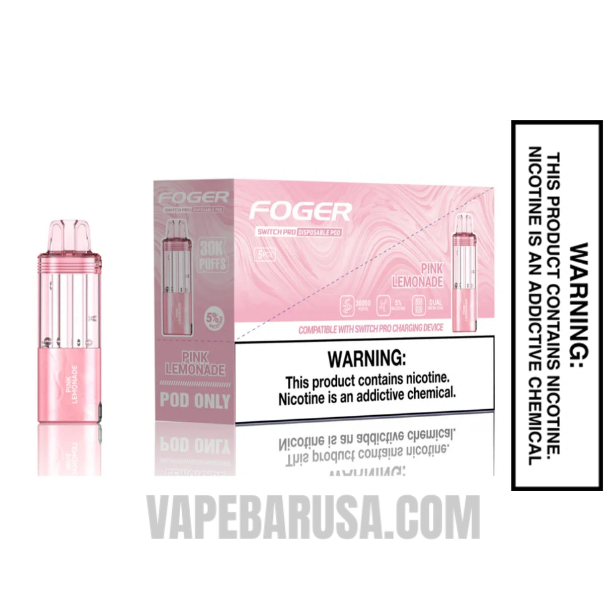 Pink Lemonade Foger Switch Pro 30K Disposable Pod With Bundle Box