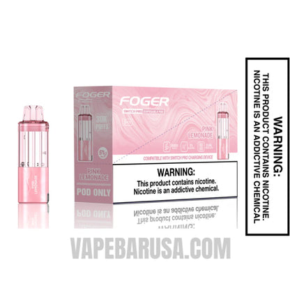 Pink Lemonade Foger Switch Pro 30K Disposable Pod With Bundle Box