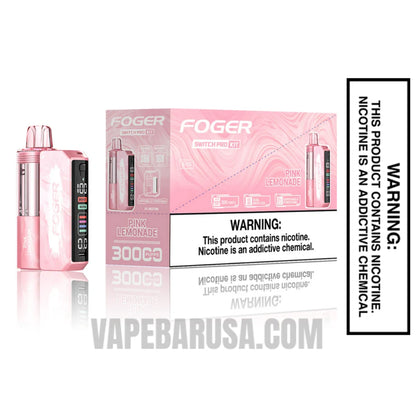 Pink Lemonade Foger Switch Pro 30K Disposable Vape Kit With Bundle Box