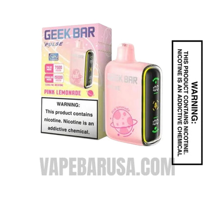  Pink Lemonade Geek Bar Pulse Frozen Edition Vape with Package Box