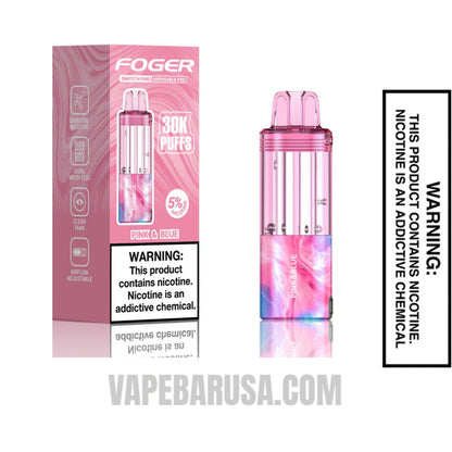 Pink & Blue Foger Switch Pro 30K Disposable Pod With Package Box
