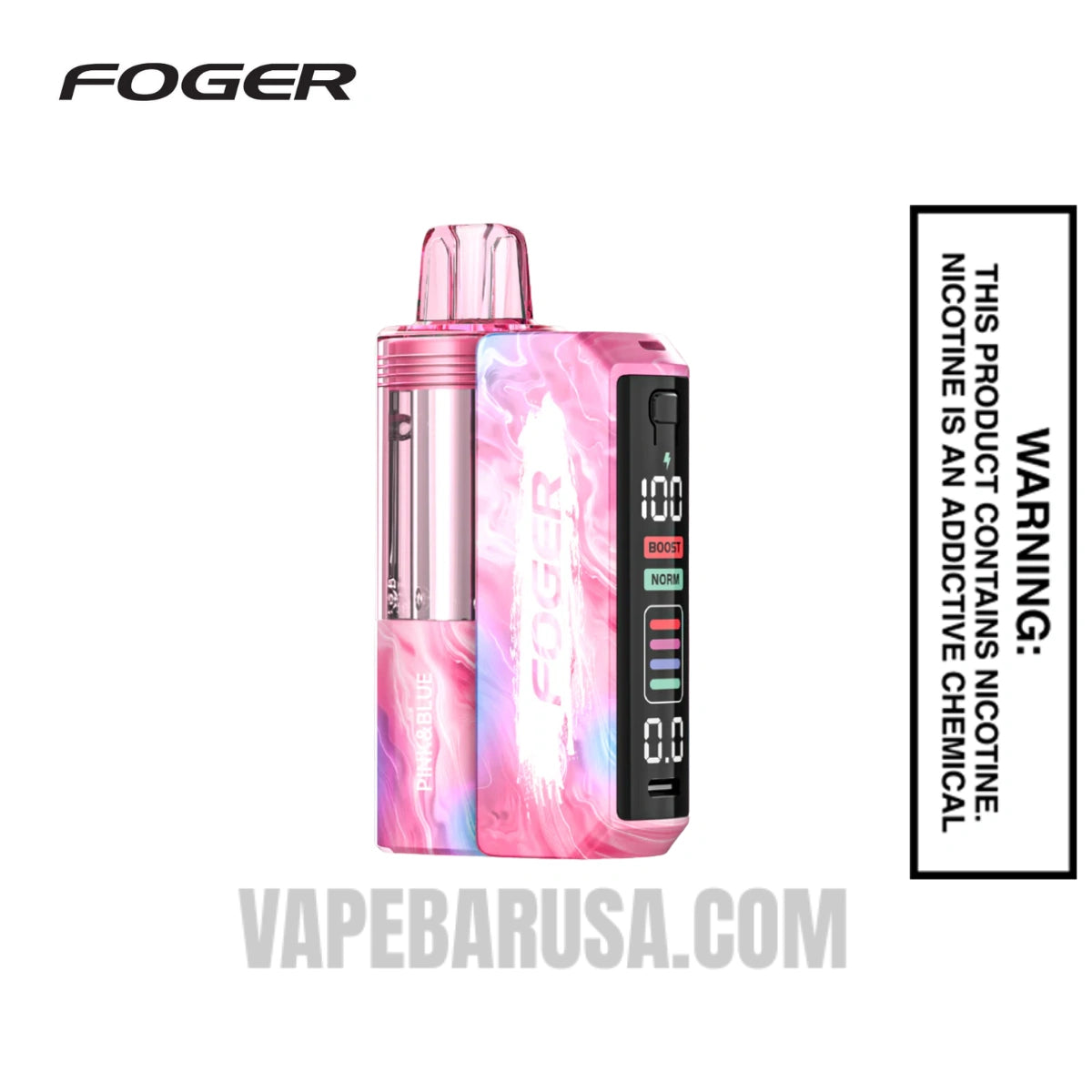 Pink & Blue Foger Switch Pro 30K Disposable Vape Kit