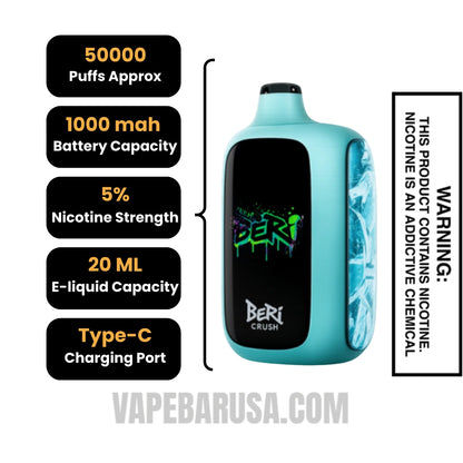 Polar Ice Beri Crush 50K Disposable Vape Specifcations