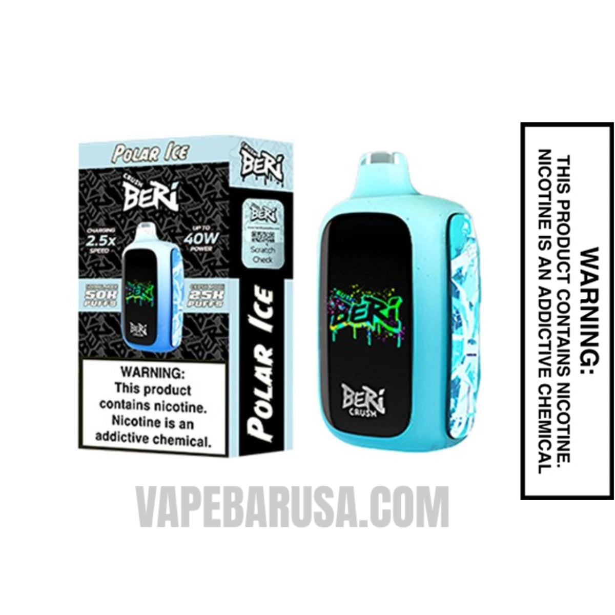 Polar Ice Beri Crush 50K Disposable Vape With Package Box