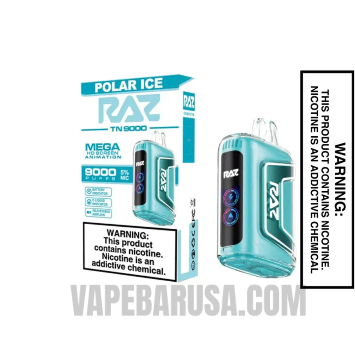 Polar Ice RAZ TN9000 Disposable Vape With Package Box
