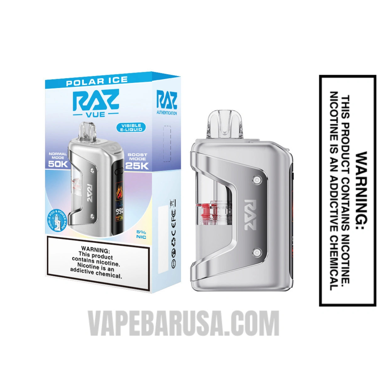Polar Ice RAZ VUE 50K Disposable Kit With Package Box