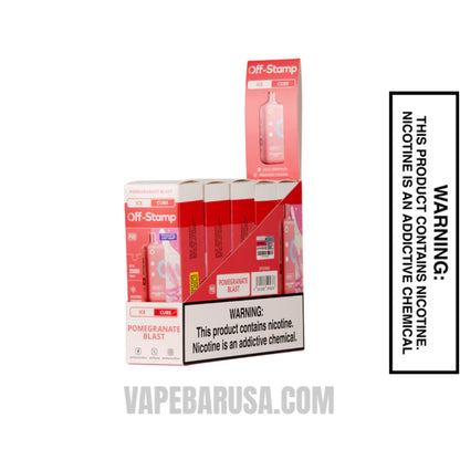 Pomegranate Blast Off Stamp Ice Cube 25K Disposable Pod