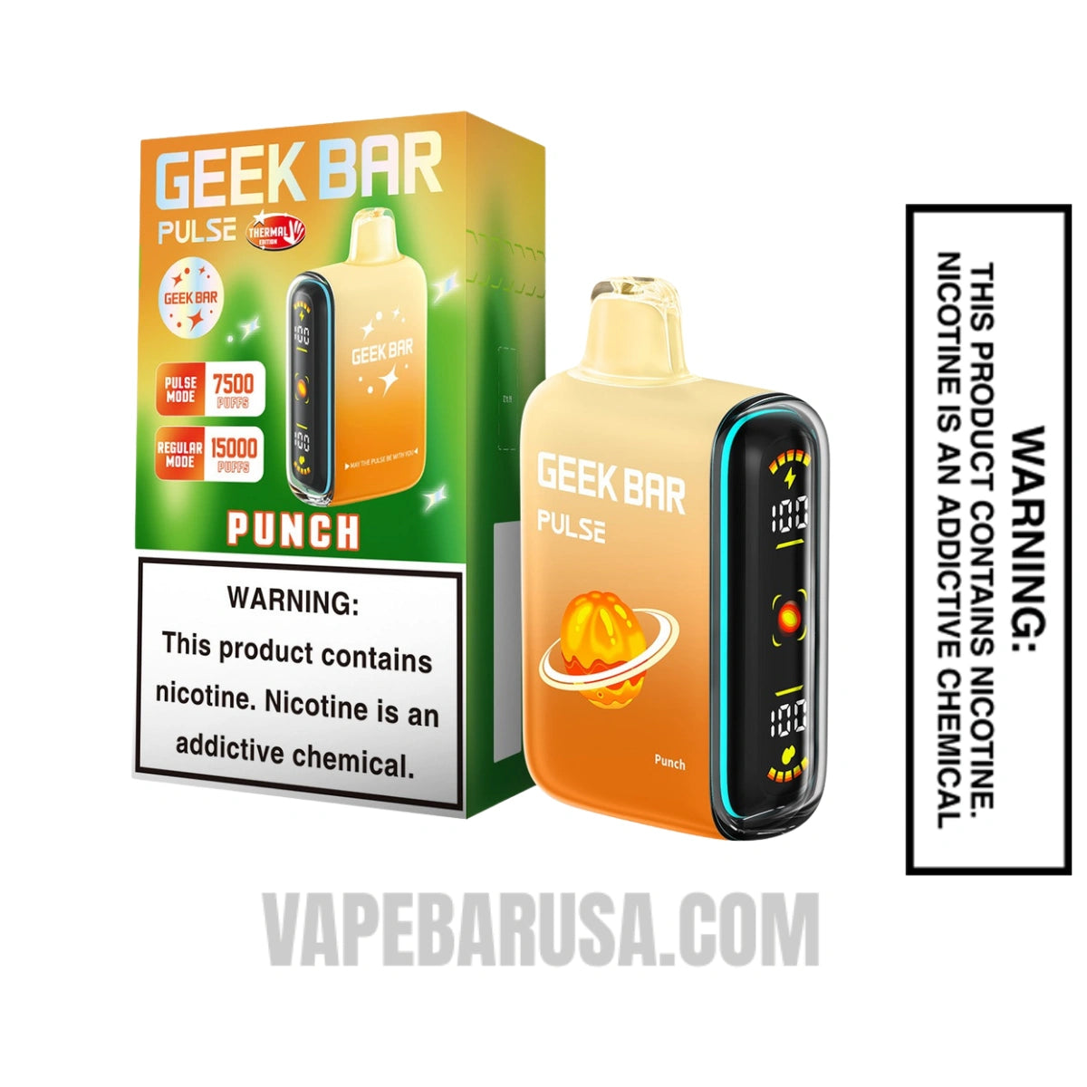 Punch Geek Bar Pulse Disposable Vape With Package Box 