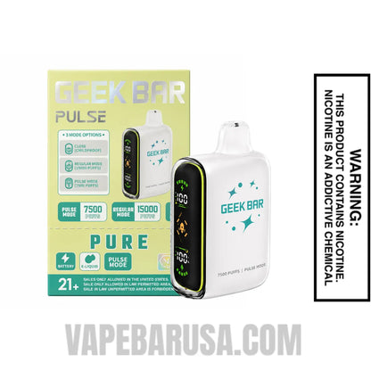 Pure Geek Bar Pulse Disposable Vape With Package Box