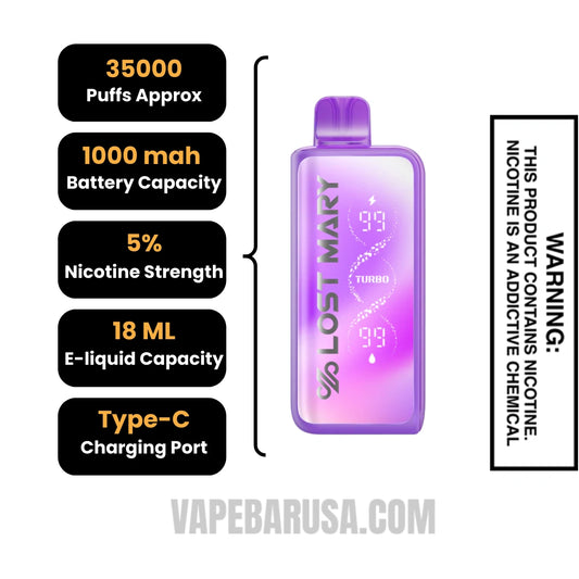 Purple Pixy Lost Mary MT35000 Disposable Vape
