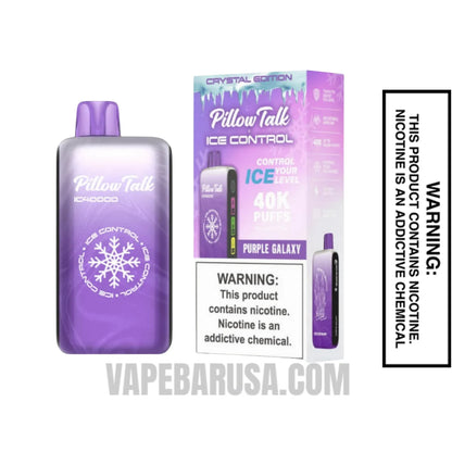 Purple Galaxy Pillow Talk IC40000 Crystal Edition Vape With Package Box
