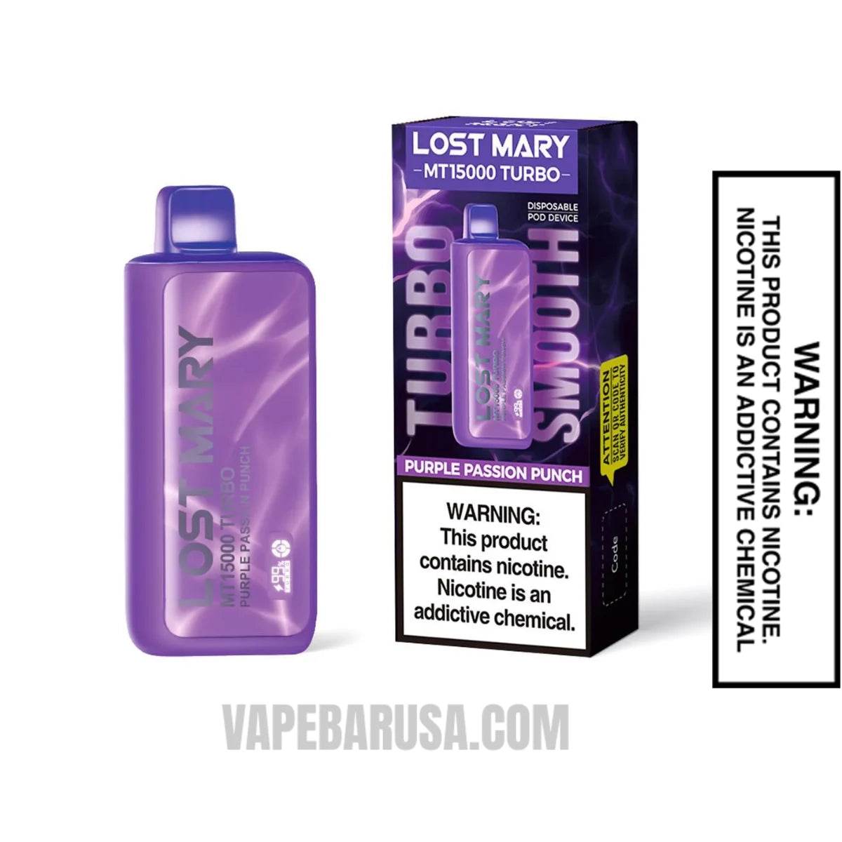 Purple Passion Punch Lost Mary MT15000 Turbo Vape With Package Box