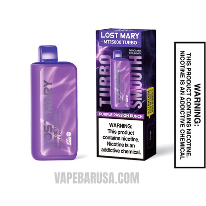 Purple Passion Punch Lost Mary MT15000 Turbo Vape With Package Box