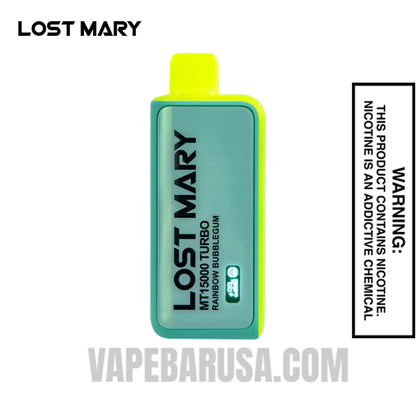 Rainbow Bubblegum Lost Mary MT15000 Turbo Vape
