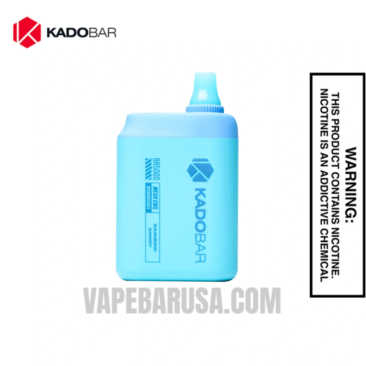 Rainbow Candy Kado Bar BR5000 Zero Nicotine Disposable Vape