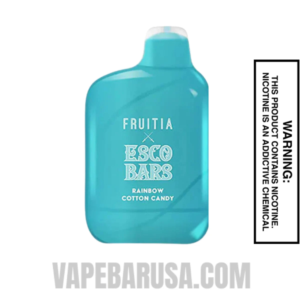 Rainbow Cotton Candy Esco Bars 6000 Puffs Disposable Vape 