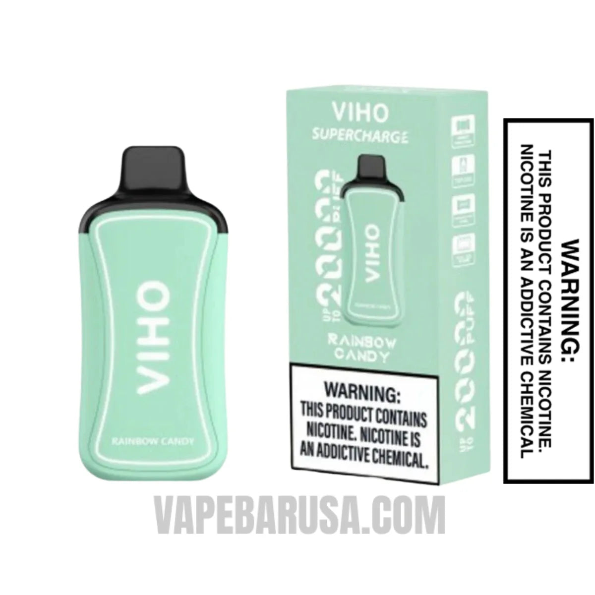 Rainbow Candy VIHO Supercharge 20000 Puffs Vape With Package Box
