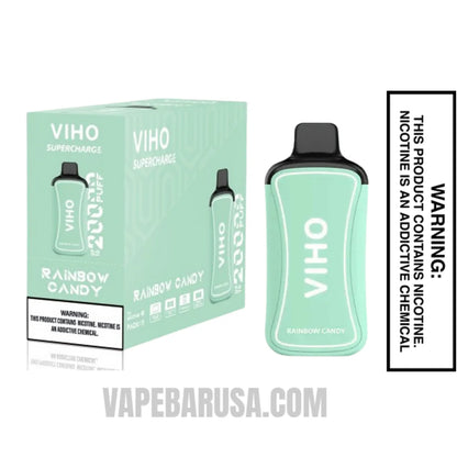 Rainbow Candy VIHO Supercharge 20000 Puffs Vape With Bundle Pack