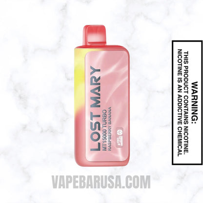 Raspberry Banana Lost Mary MT15000 Turbo Disposable Vape
